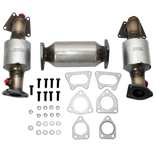 3X Catalytic Converters for Honda Accord 3.0L 2003-2007, Acura MDX 3.5L 2003-2006 45106 45107 45108