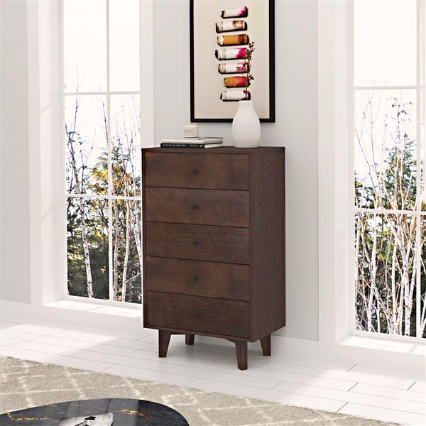 DRESSER CABINET BAR CABINET storge cabinet lockers Real Wood spray paint Retro round handle can be placed in the living room bedroom dining room color auburn