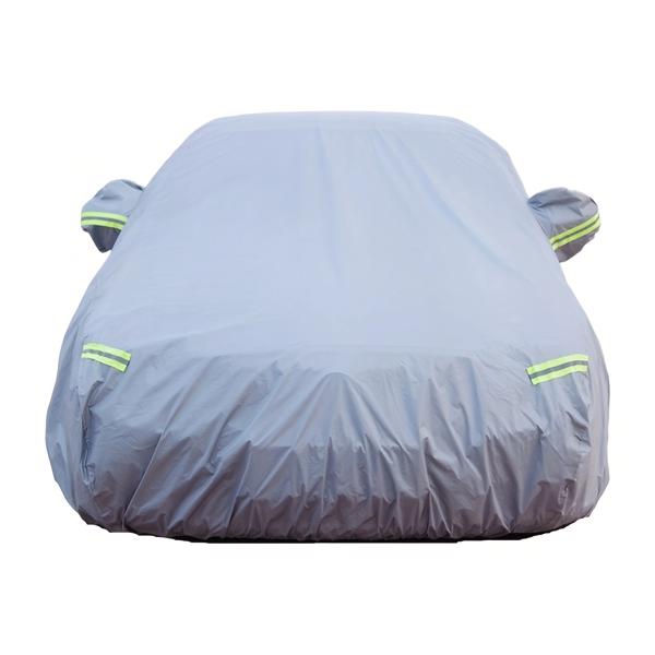 Universal car cover, sunscreen and dustproof universal car cover, suitable for large cars measuring 450 * 140 * 130cm（Grey）