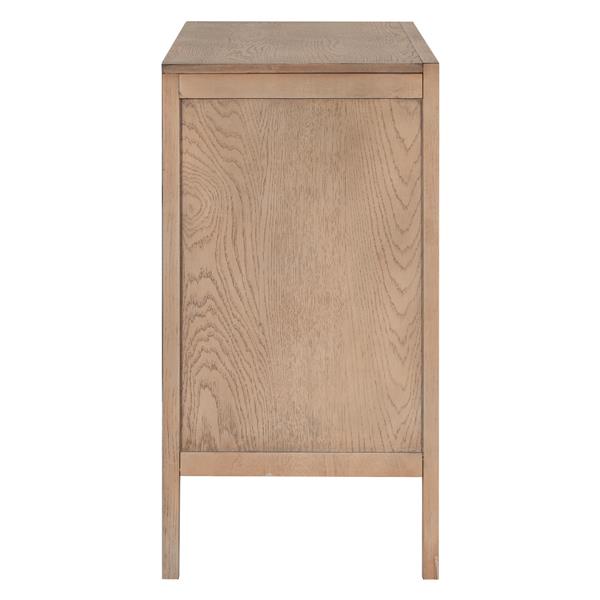 Storage Cabinet Sideboard Wooden Cabinet with 2 Metal handles and 2 Doors for Hallway, Entryway, Living Room