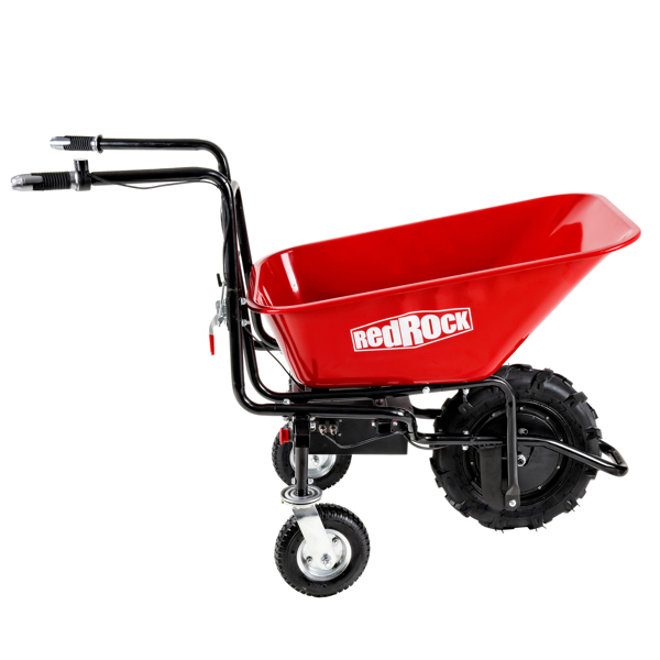 wheelbarrow electric Professional specs - this wheelbarrow uses an electric 24v 500w Brushless motor system, powered by (2)12v 12ah motorized wheelbarrow electric garden cart 78L garden cart 