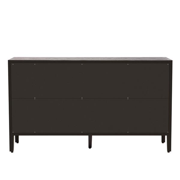 Storage Cabinet Sideboard Wooden Cabinet with 4 Metal handles ,4 Shelves and 4 Doors for Hallway, Entryway, Living room