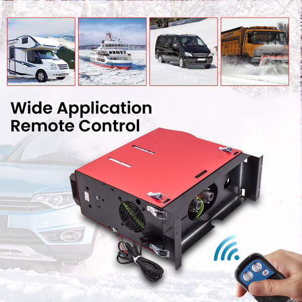 5000W Air diesel Parking Heater LCD Remote 2KW-5KW 12V For Truck Motor VAN 4-Hole