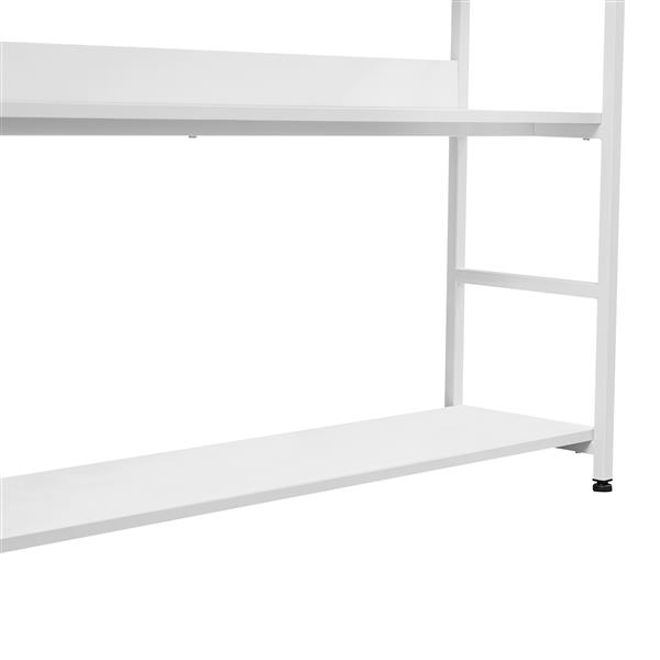 [VIDEO] 5-Tier Home Office Bookcase Open Bookshelf Storage Large 5 Shelf Bookshelf Furniture with Metal Frame, White