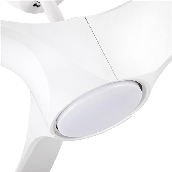 56 In.Intergrated LED Ceiling Fan with White ABS Blade