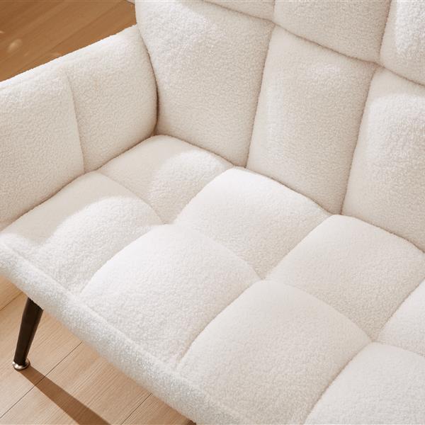 52'' Small Loveseat Sofa, Couch 2-Seater with Quilting Backs for Living Room, Bedroom and Small Space(COLOR:WHITE)