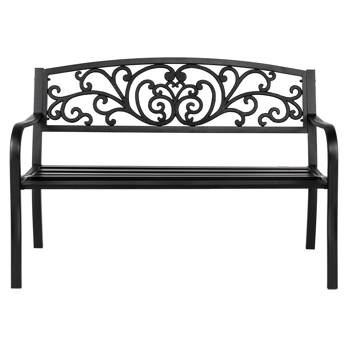 50\\" Iron Outdoor Courtyard Decoration Park Leisure Bench