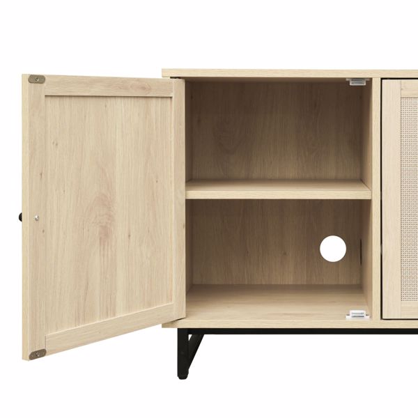 3 Door Cabinet,Sideboard Cabinet, Storage Cabinet for Living Room, Hallway Entryway Kitchen