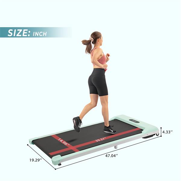 2 in 1 Under Desk Electric Treadmill 2.5HP, Remote Control, Display, Walking Jogging Running Machine Fitness Equipment for Home Gym Office