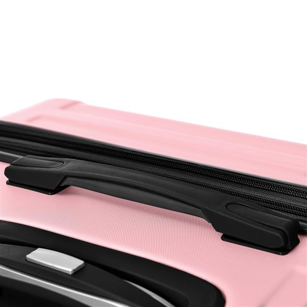 Luggage Sets New Model Expandable ABS Hardshell 3pcs Clearance Luggage Hardside Lightweight Durable Suitcase sets Spinner Wheels Suitcase with TSA Lock 20''24''28''(pink)