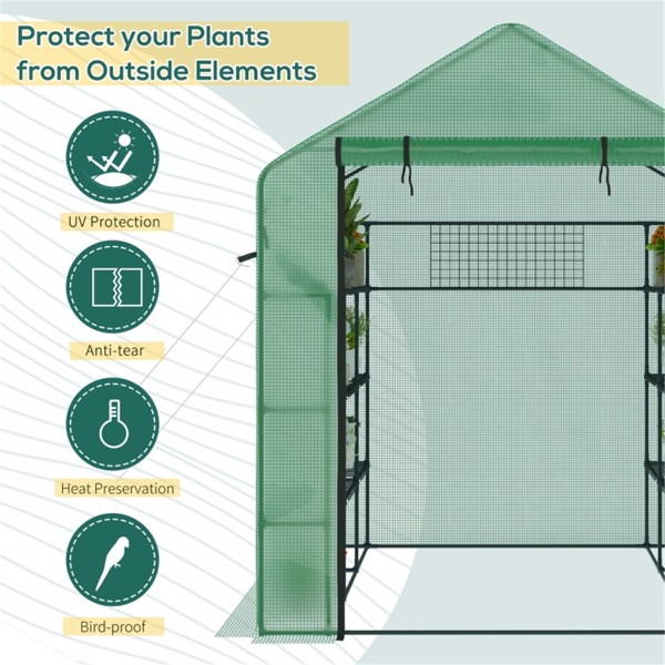 Mini Walk-in Greenhouse ( Amazon Shipping)（Prohibited by WalMart）