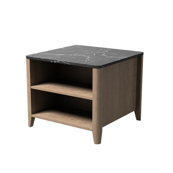 Tobacco Wood Grain Coffee Table. Nightstand