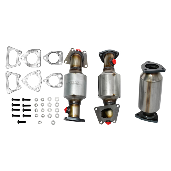 3X Catalytic Converters for Honda Accord 3.0L 2003-2007, Acura MDX 3.5L 2003-2006 45106 45107 45108