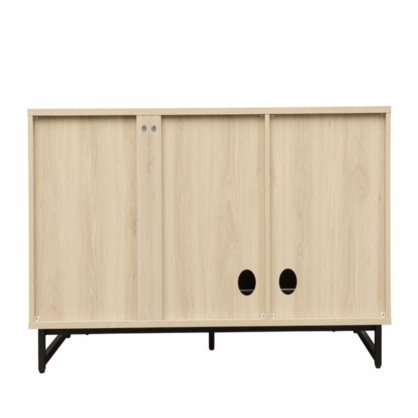 3 Door Cabinet,Sideboard Cabinet, Storage Cabinet for Living Room, Hallway Entryway Kitchen