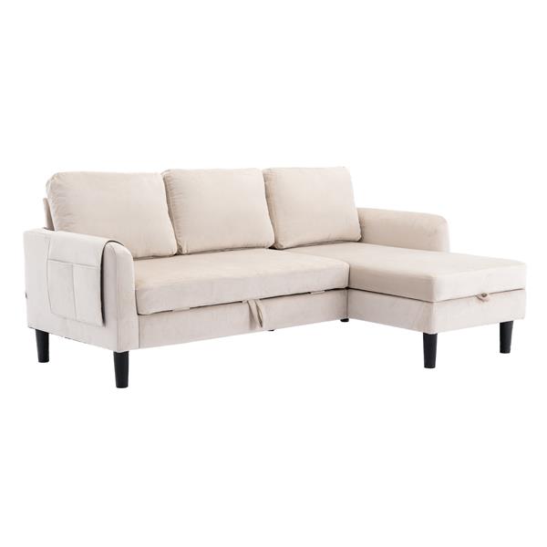 Sectional Sofa Reversible Sectional Sleeper Sectional Sofa with Storage Chaise