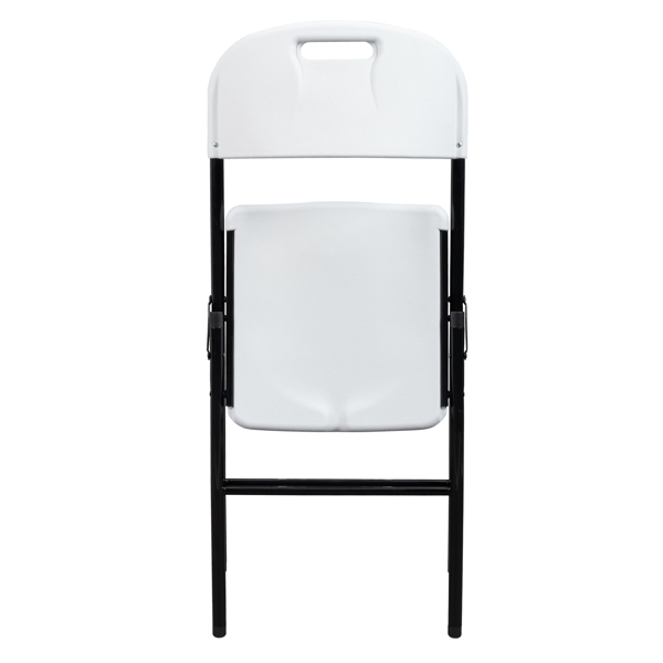 6pcs 47*54*84cm Garden Plastic Folding Chair White