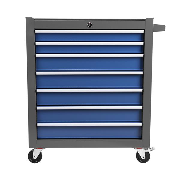 Rolling Tool Chest with 7-Drawer Tool Box with Wheels Multifunctional Tool Cart Mechanic Tool Storage Cabinet for Garage, Warehouse, Workshop, Repair Shop