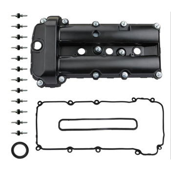 Aluminum Black Valve Cover Set Right Side for 2002-2008 Jaguar S-Type 3.0L #C2S48786