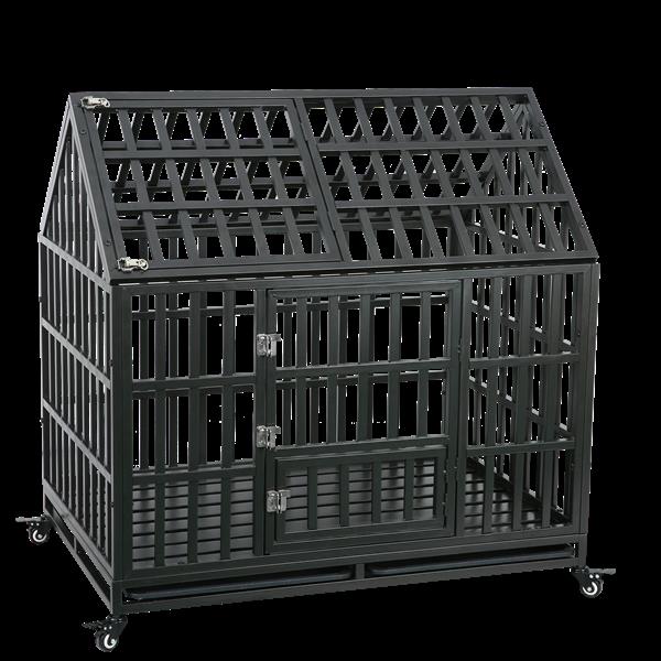 Heavy Duty Dog Cage  pet Crate with Roof