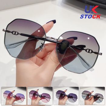 OVERSIZED LARGE LADIES WOMEN SUNGLASSES DESIGNER BIG FRAME RETRO VINTAGE GB