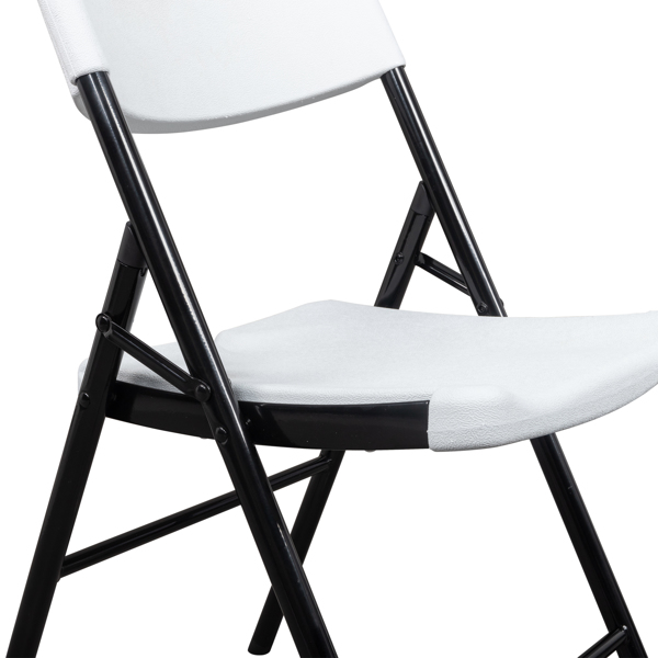 2pcs 47*54*84cm Garden Plastic Folding Chair White