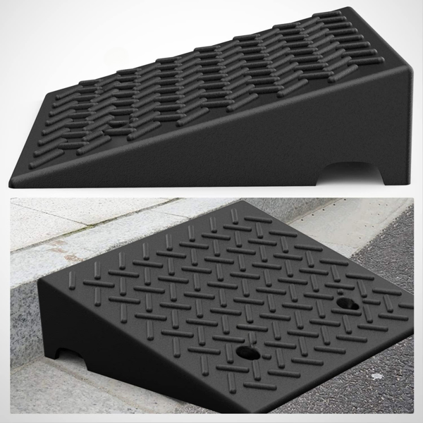 2pcs Car Ramps,Non-Slip Portable Ramps for Wheelchairs,Rise Channel Doorway Ramp Threshold Ramps for Doorways,Wheelchair Ramps for Steps