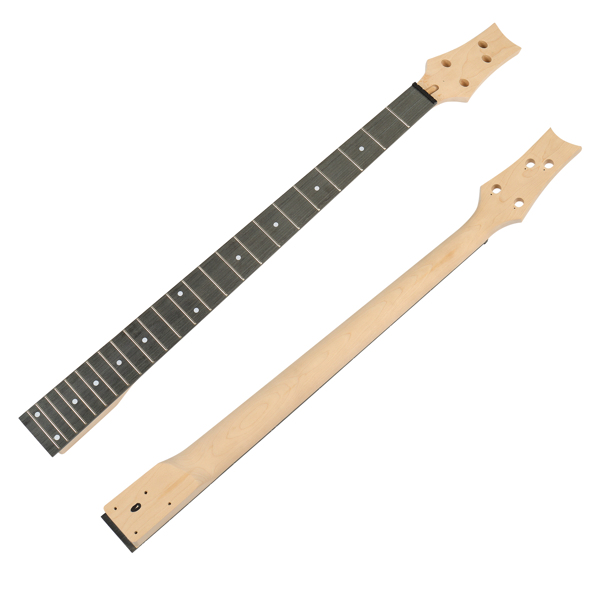 DIY 4 String IB Style Electric Bass Guitar Kits with Mahogany Body, Maple Neck and Accessories