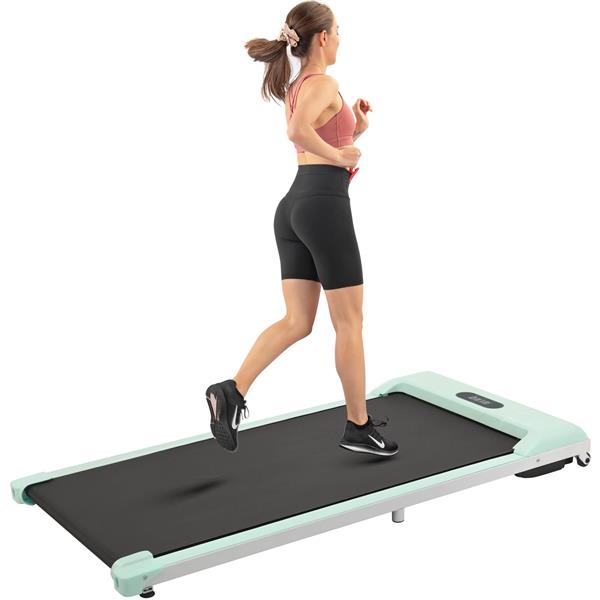 2 in 1 Under Desk Electric Treadmill 2.5HP, Remote Control, Display, Walking Jogging Running Machine Fitness Equipment for Home Gym Office