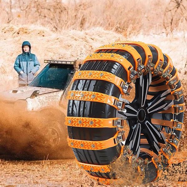 8 Stück Auto Schwerlast Stabile Schneeketten Anfahrhilfe Schnee Eis Universal