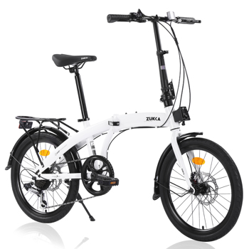 20\\" Folding Bike Steel Frame 7 Speed City Bike 