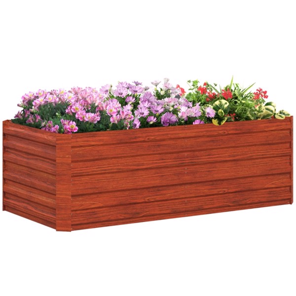 Garden Bed、Flower shelf,Wood Planter Box-Coffee