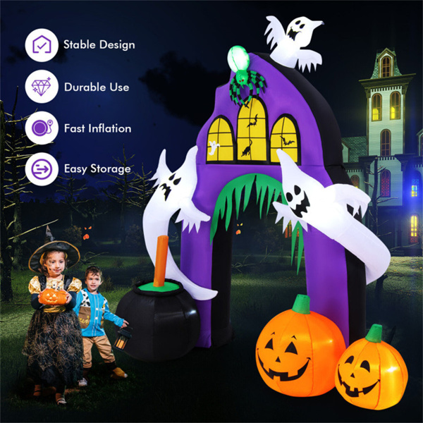 9 Feet Halloween Inflatable Archway Decor