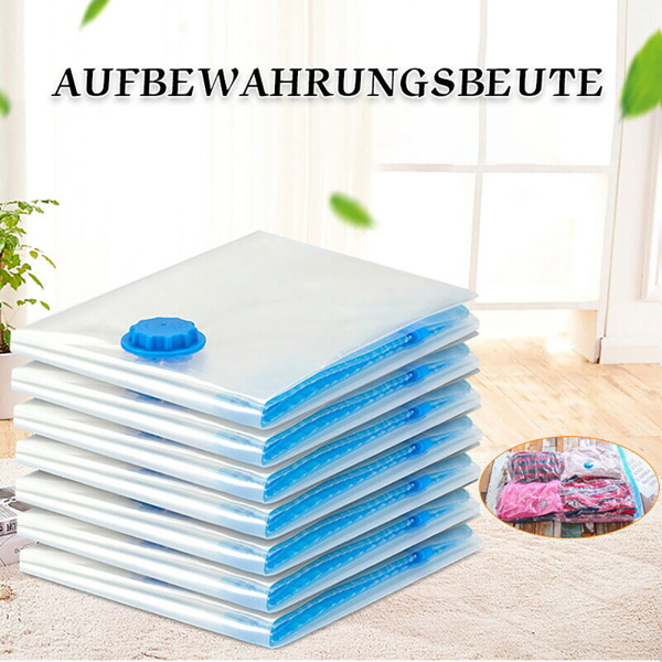 5pcs Vakuumbeutel Vacuum Vacuum Aufbewahrungsbeutel für Betten und Kleidung Neu