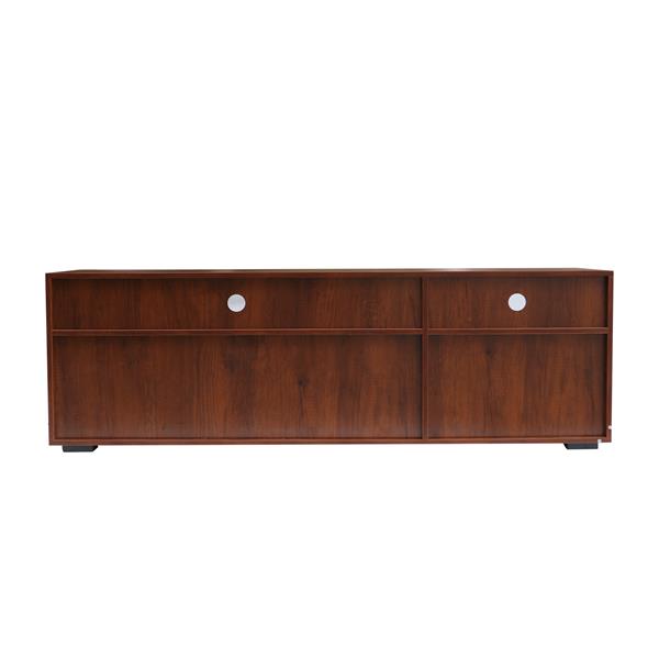 TV cabinet, TV cabinet, entertainment center, TV console, media console, brand hardware, imported impregnated paper, solid wood handle, brown with wood grain, can be placed in the living room, bedroom