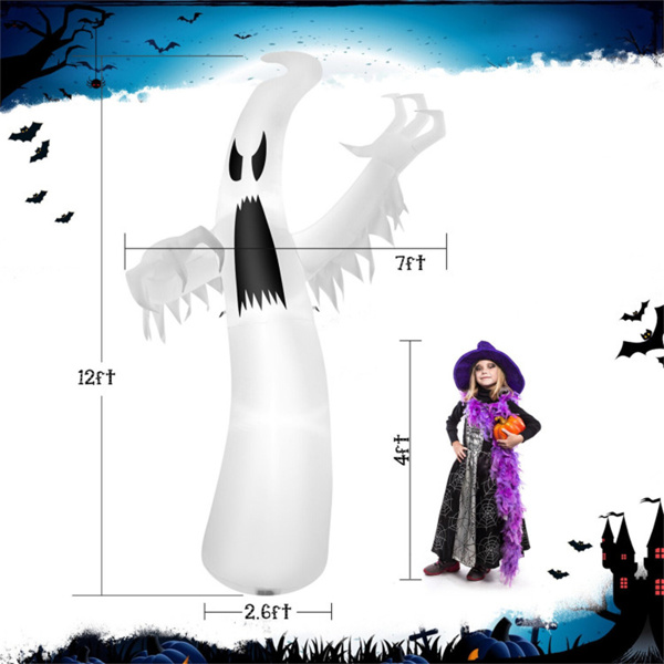 12 Feet Halloween Inflatable Ghost Decoration 