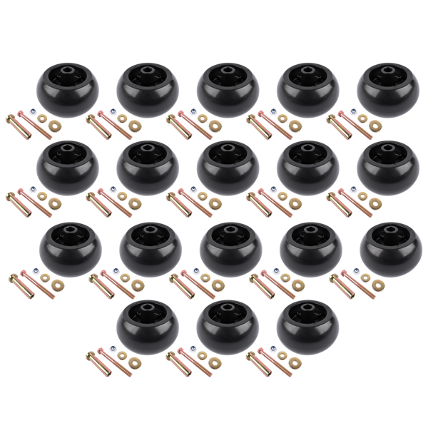 18PK Deck Wheel Roller Kits for Exmark Husqvarna with Hardware 103-3168 103-4051 1-603299 539102643 539102754 