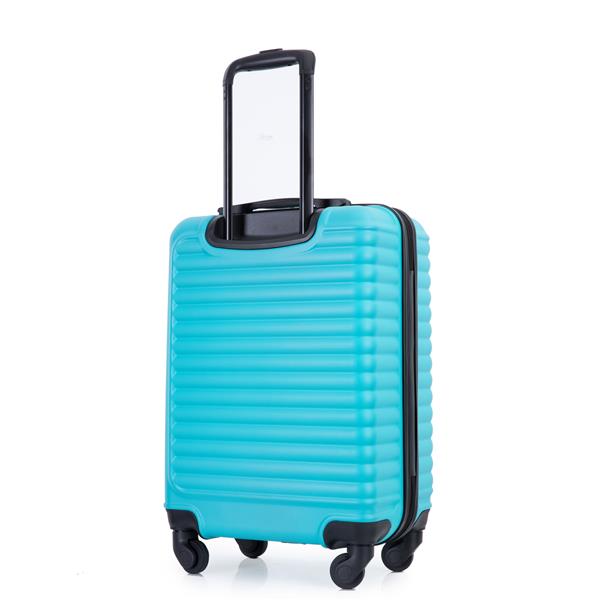 20" Carry on Luggage Lightweight Suitcase, Spinner Wheels, Turquoise