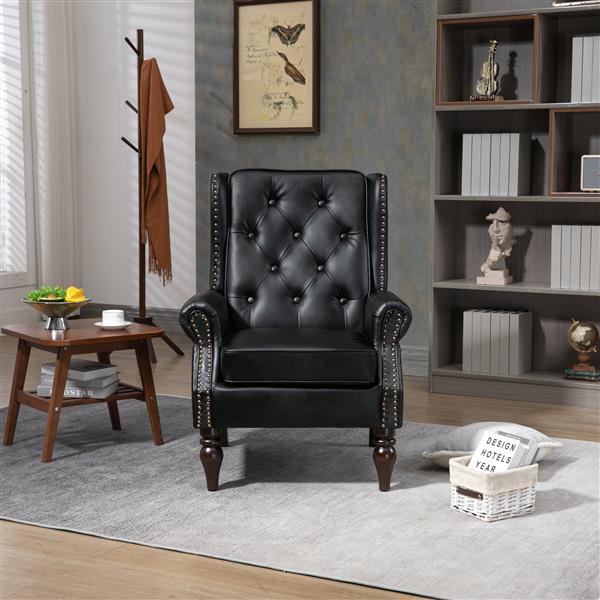 Wood Frame Armchair,  Modern Chair Lounge Chair for Living Room