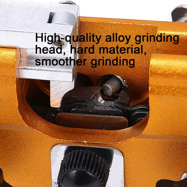 1pc Chain saw sharpener, chain saw sharpener, portable hand crank chain saw sharpener, suitable for all types of chain saws