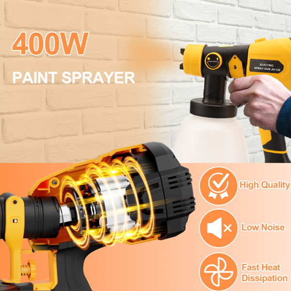 Paint Sprayer 1000W HVLP High Power