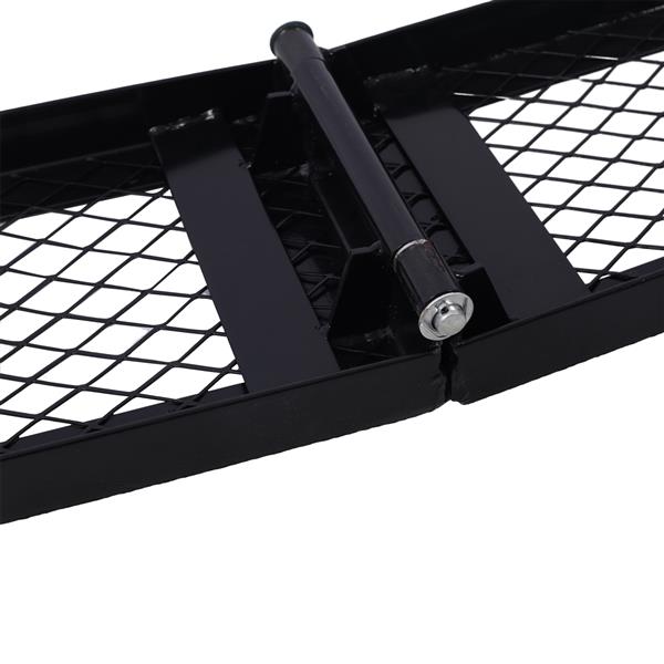 80" Steel Loading Ramp, 800LBS Capacity, Portable Motorcycle Ramp, Folding ATV Ramp for Pick up Truck, Black, Pack of 1