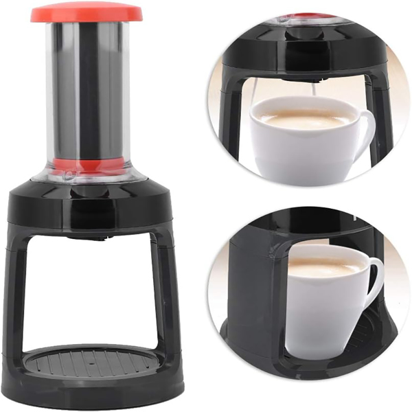 Coffee Machine Hand Pressing Type Coffee Machine Home Manual Coffee Maker Fit for Capsule Coffee Powder