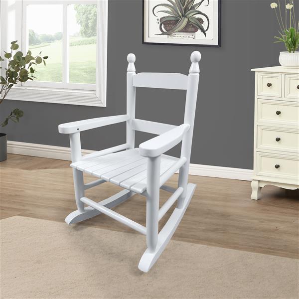 Children's  rocking white chair- Indoor or Outdoor -Suitable for kids-Durable