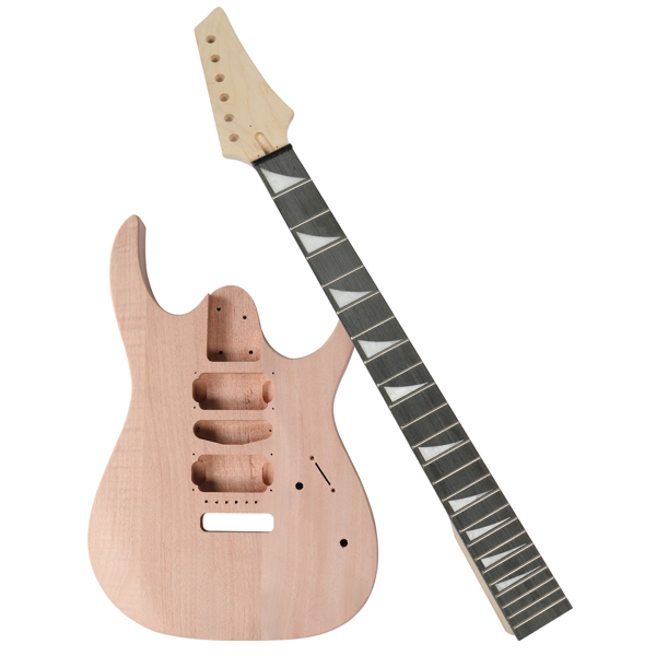 DIY 6 String 170 Style Electric Guitar Kits with Mahogany Body, Maple Neck and Accessories