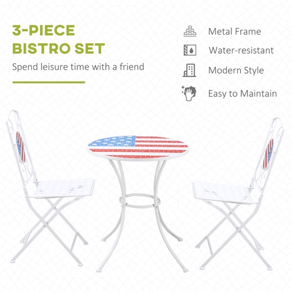 3 Piece Patio Bistro Set