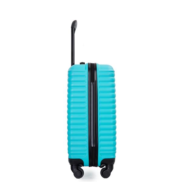 20" Carry on Luggage Lightweight Suitcase, Spinner Wheels, Turquoise