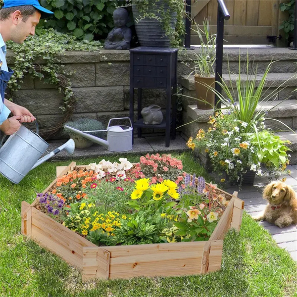 Polygonal garden bed