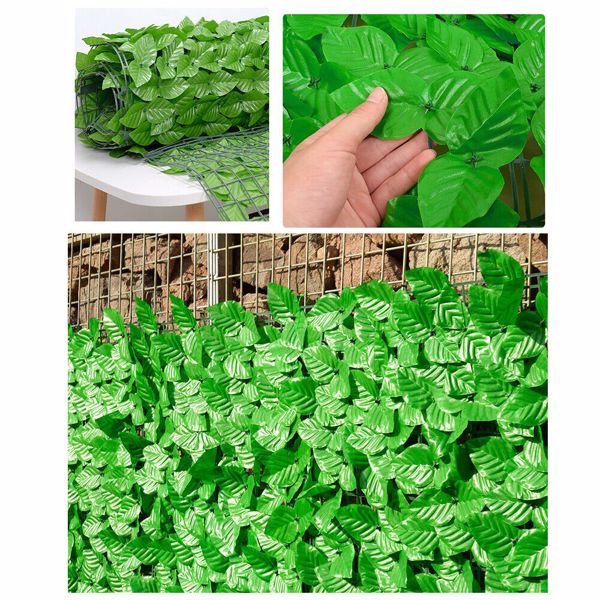 1Mx3M Balcony Hedges Artificial Ivy Leaf Garden Privacy Fence Privacy Screen