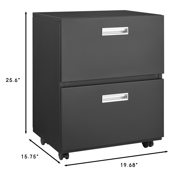 Office furniture Copier Cabinet black 2 door steel copier stand mobile pedestal file Printer Stand 