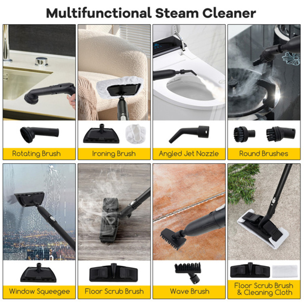 Steam cleaner with large water tank